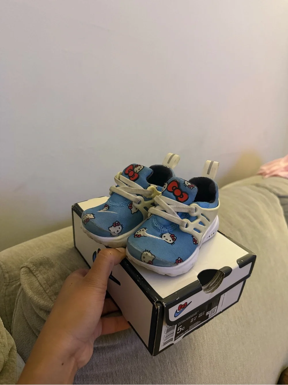 Nike Kids Blue Hello Kitty Graphic Sneakers